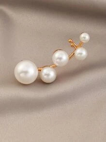 Faux Pearl Decor Ear Cuff(One Ear)