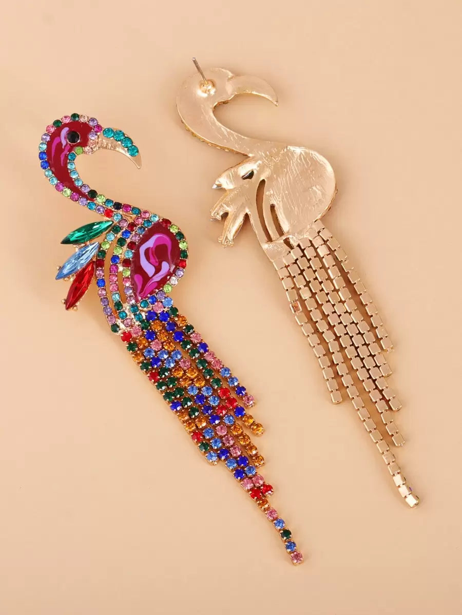 Elegant Juranq Rhinestone Animal Earrings