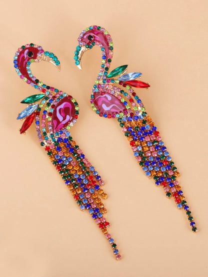 Elegant Juranq Rhinestone Animal Earrings