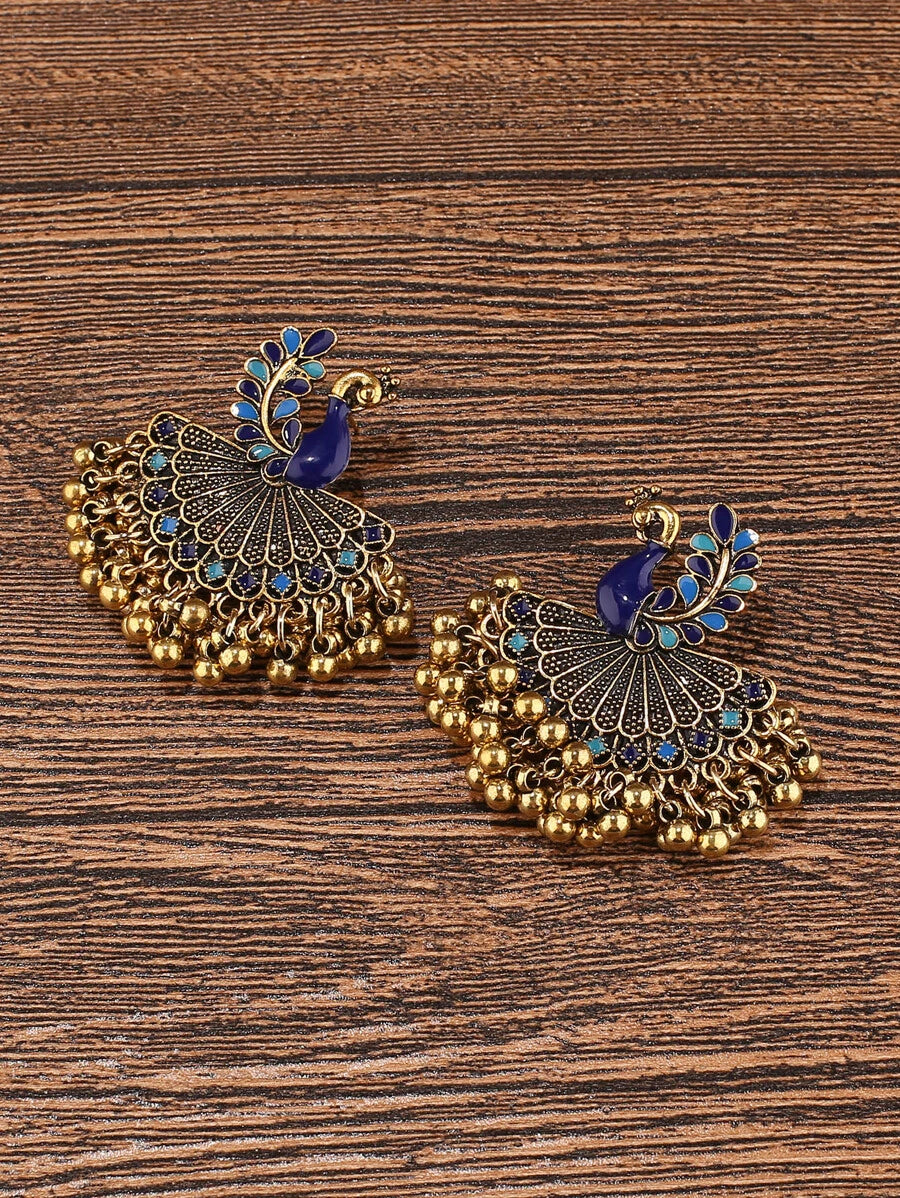 Peacock Decor Elegant Earrings