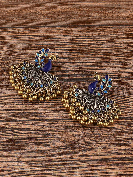 Peacock Decor Elegant Earrings