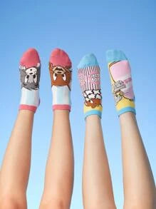 TOM & JERRY 2pairs Cartoon Graphic Ankle Socks