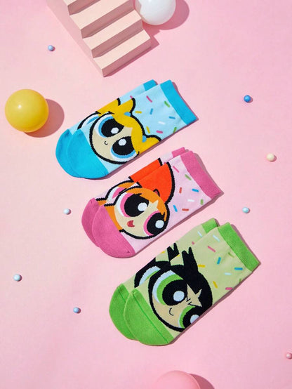 THE POWERPUFF GIRLS Kids Socks