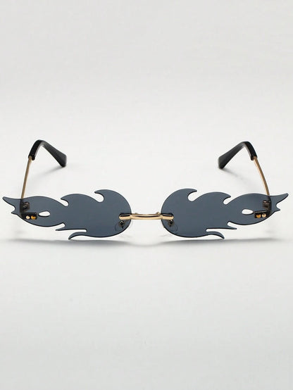 Unisex Pc &amp; Metal Flame Decorative Fashion eyewear