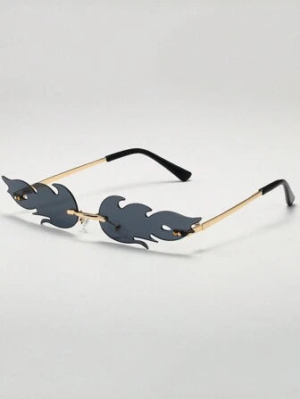 Unisex Pc &amp; Metal Flame Decorative Fashion eyewear