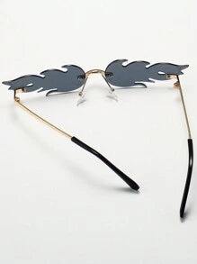 Unisex Pc &amp; Metal Flame Decorative Fashion eyewear