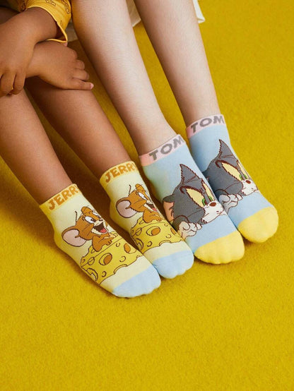Tom & Jerry Kids Short Socks 2 pair set. Best for Gift