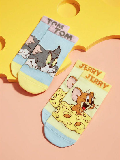 Tom & Jerry Kids Short Socks 2 pair set. Best for Gift
