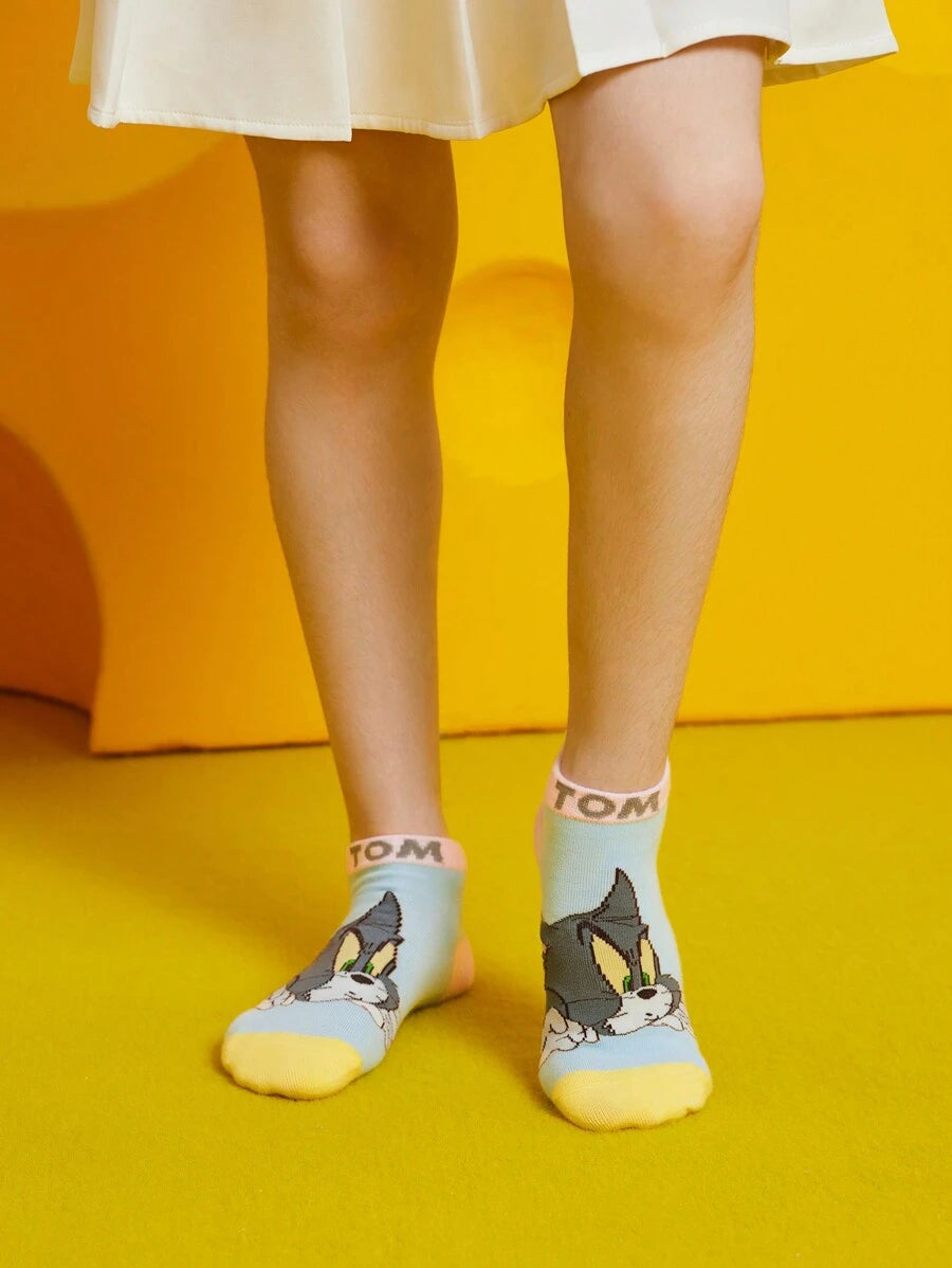 Tom & Jerry Kids Short Socks 2 pair set. Best for Gift