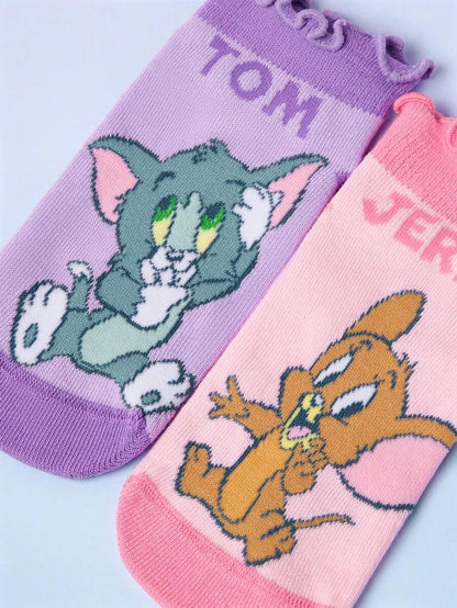 Tom &Jerry 2 pair Kids Cotton Socks Set. Best for Gift