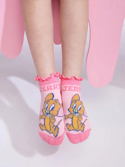 Tom &Jerry 2 pair Kids Cotton Socks Set. Best for Gift