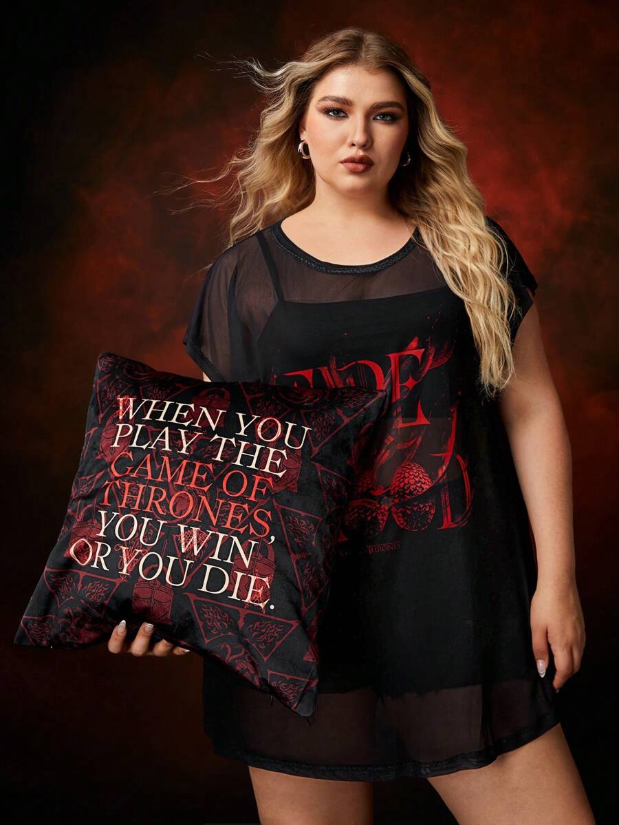 Game of Thrones Game Of Thrones Co-branded Double-sided Velvet Pillowcase for regular use / gift