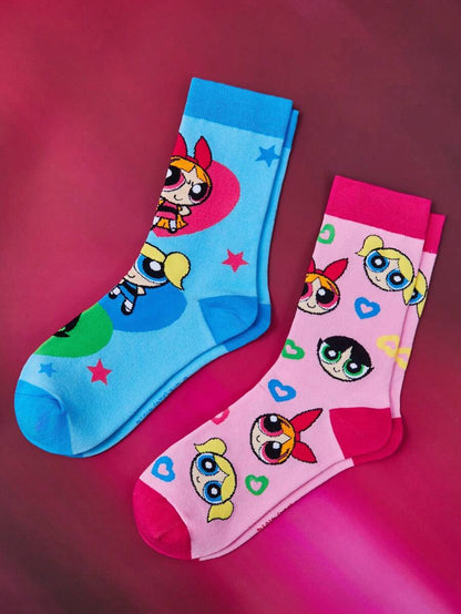 THE POWERPUFF GIRLS Unisex Soft Mid-Calf Socks