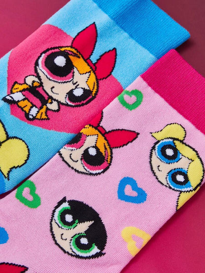 THE POWERPUFF GIRLS Unisex Soft Mid-Calf Socks
