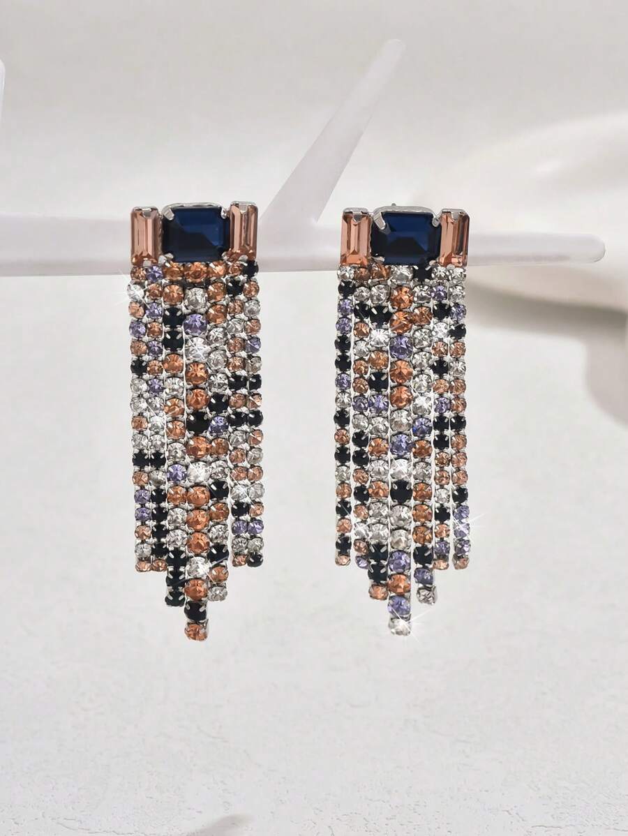 Luxury Vintage European; Middle Eastern Style Rhinestone; Tassel Jewelry Set, Designer Elements Suitable For Women's Wedding, Party, Daily Wear, Holiday Gifts.