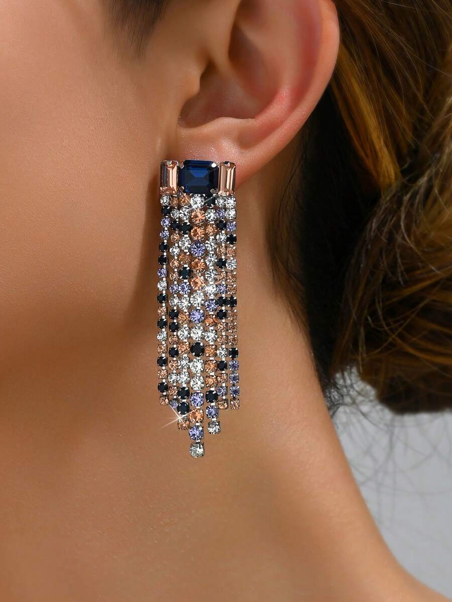 Luxury Vintage European; Middle Eastern Style Rhinestone; Tassel Jewelry Set, Designer Elements Suitable For Women's Wedding, Party, Daily Wear, Holiday Gifts.