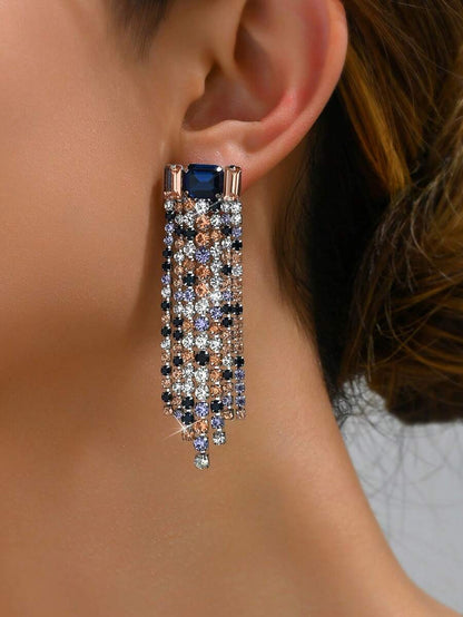 Luxury Vintage European; Middle Eastern Style Rhinestone; Tassel Jewelry Set, Designer Elements Suitable For Women's Wedding, Party, Daily Wear, Holiday Gifts.