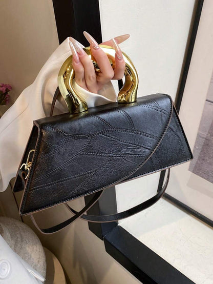 Pre Order Long Asymmetric-Shaped Metallic Tote Bag