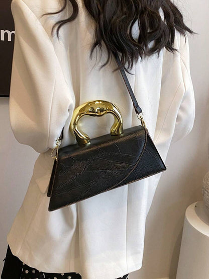 Pre Order Long Asymmetric-Shaped Metallic Tote Bag