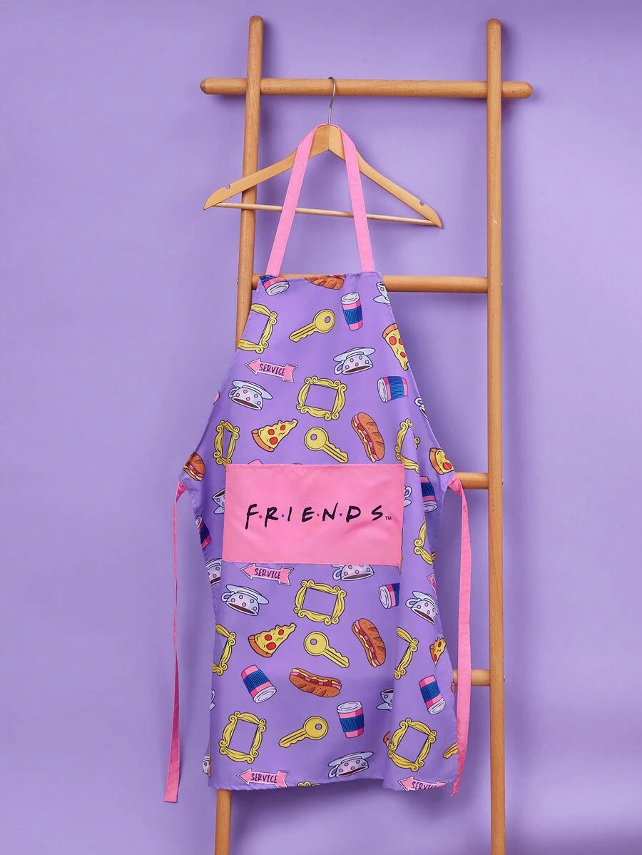 FRIENDS themed Purple Apron for decoration / personal use