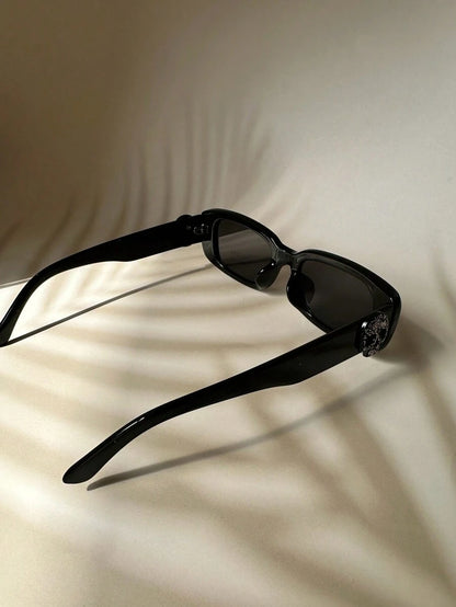 Unisex Sand Dune Style Black Frame Skull Sunglass