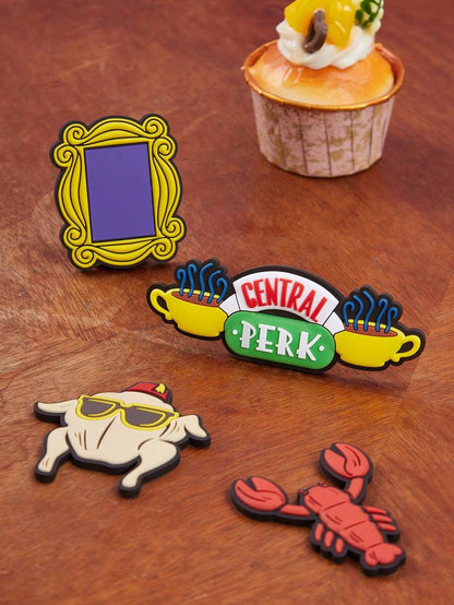 FRIENDS 4pcs Set Central Perk Cartoon Refrigerator Magnets,Gifts