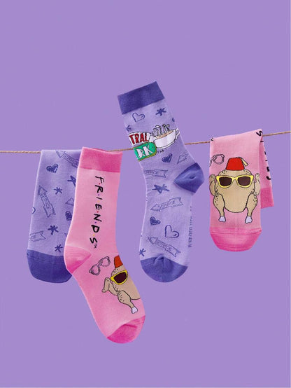 FRIENDS 2 Pairs Unisex Soft Mid-Calf Socks