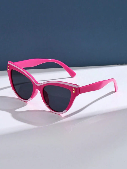 Vintage Cat Eye Frame Sunglass (pink)