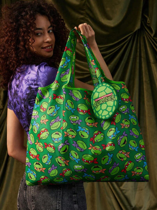 TEENAGE MUTANT NINJA TURTLES 1pc Cute Cartoon Printed Foldable Portable Shopping Bag,gift