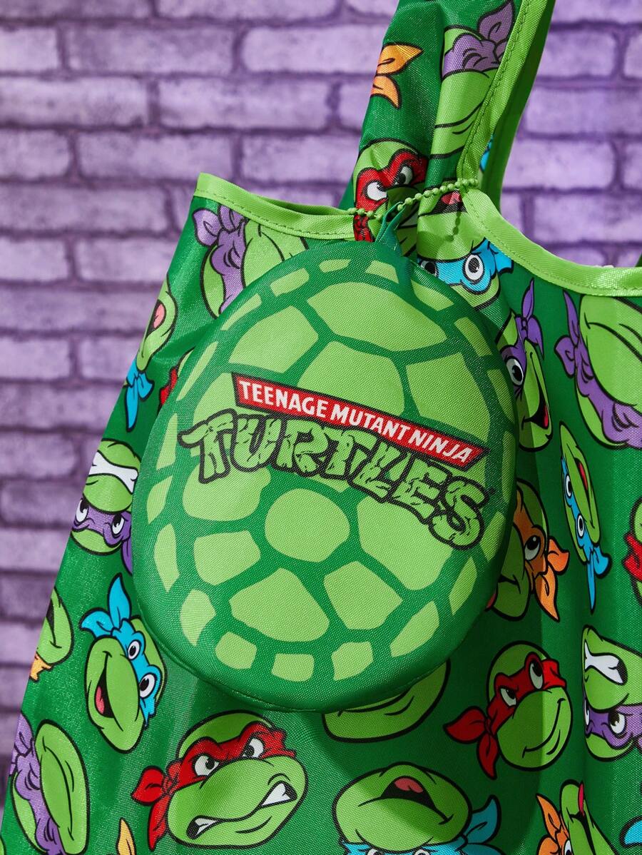 TEENAGE MUTANT NINJA TURTLES 1pc Cute Cartoon Printed Foldable Portable Shopping Bag,gift