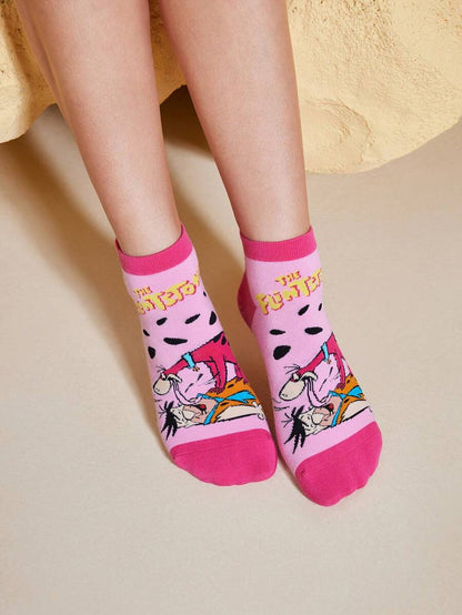 THE FLINTSTONES Women Ankle Socks