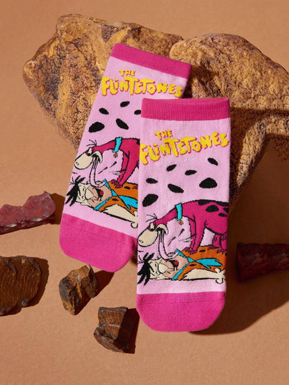 THE FLINTSTONES Women Ankle Socks