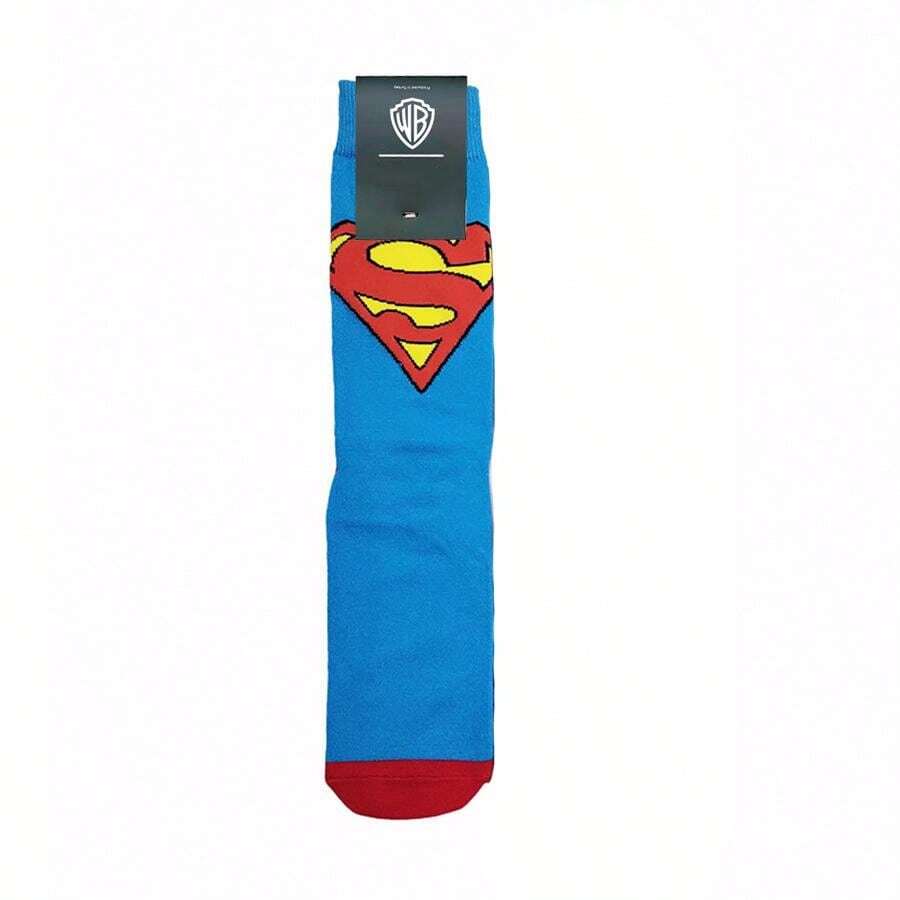 WB 4Pairs Batman Superman Long Tube Socks For Men Women