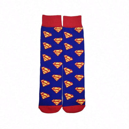 WB 4Pairs Batman Superman Long Tube Socks For Men Women