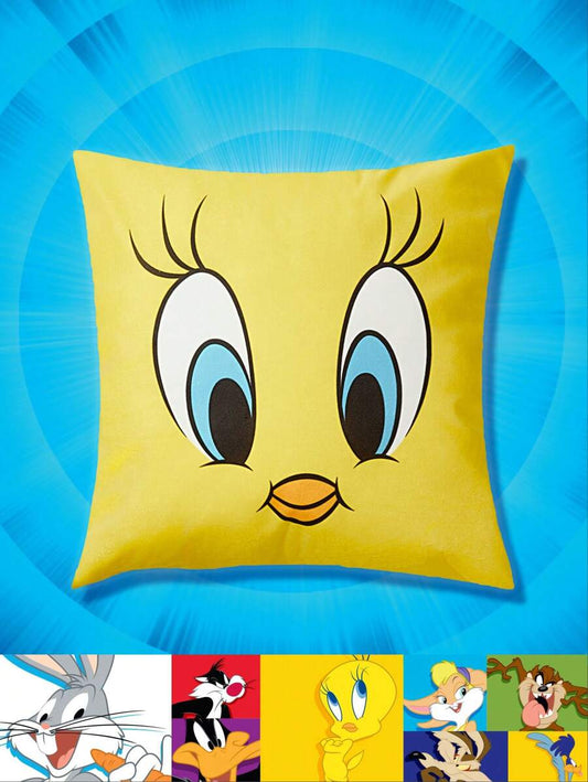 LOONEY TUNES Cartoon Printed Yellow Pillowcase for regular use