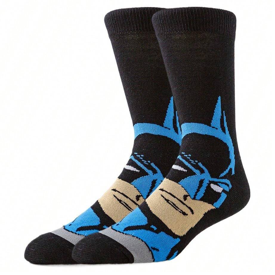 WB 4Pairs Batman Superman Long Tube Socks For Men Women