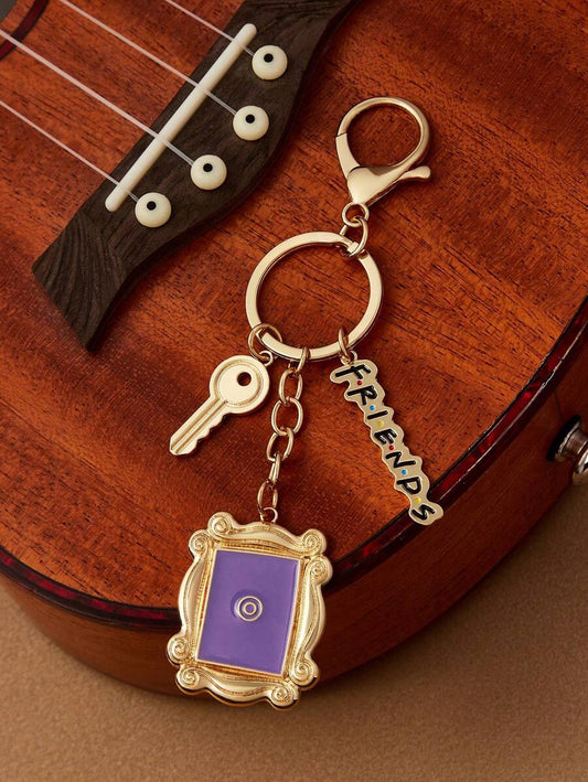 FRIENDS Letter Pattern Keychain Bag Pendant Decoration