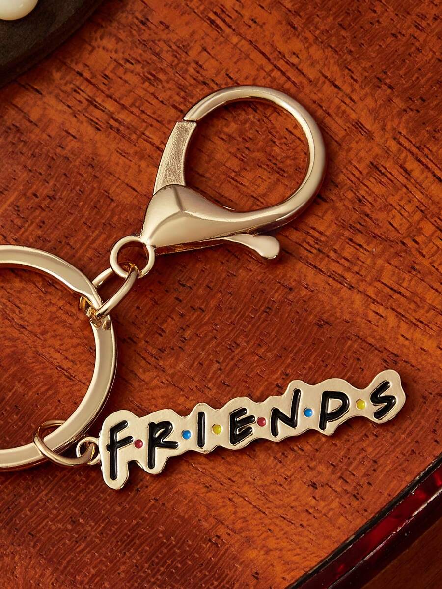 FRIENDS Letter Pattern Keychain Bag Pendant Decoration