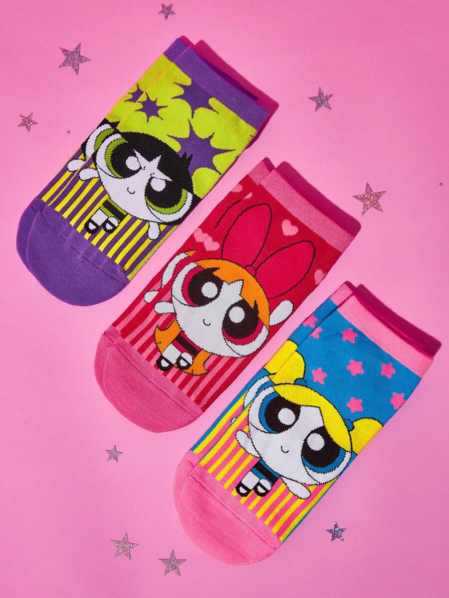 THE POWERPUFF GIRLS  Women's Ankle Socks