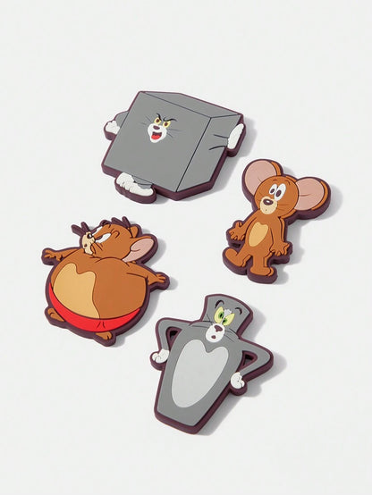 TOM & JERRY 4pcs/Set Fun Cartoon Pattern Fridge Magnets, Gift