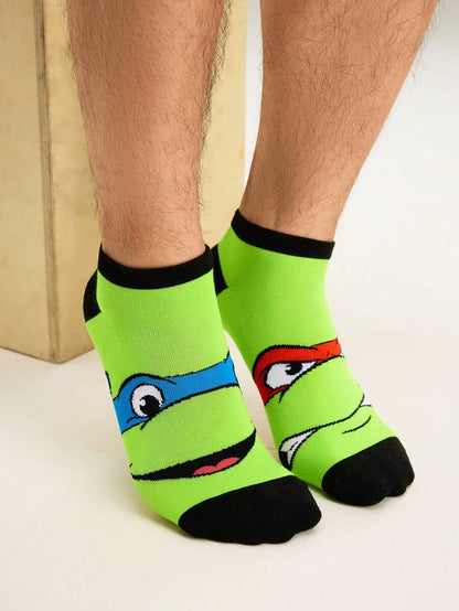 TEENAGE MUTANT NINJA TURTLES 2 Pairs Men's  Crew Socks