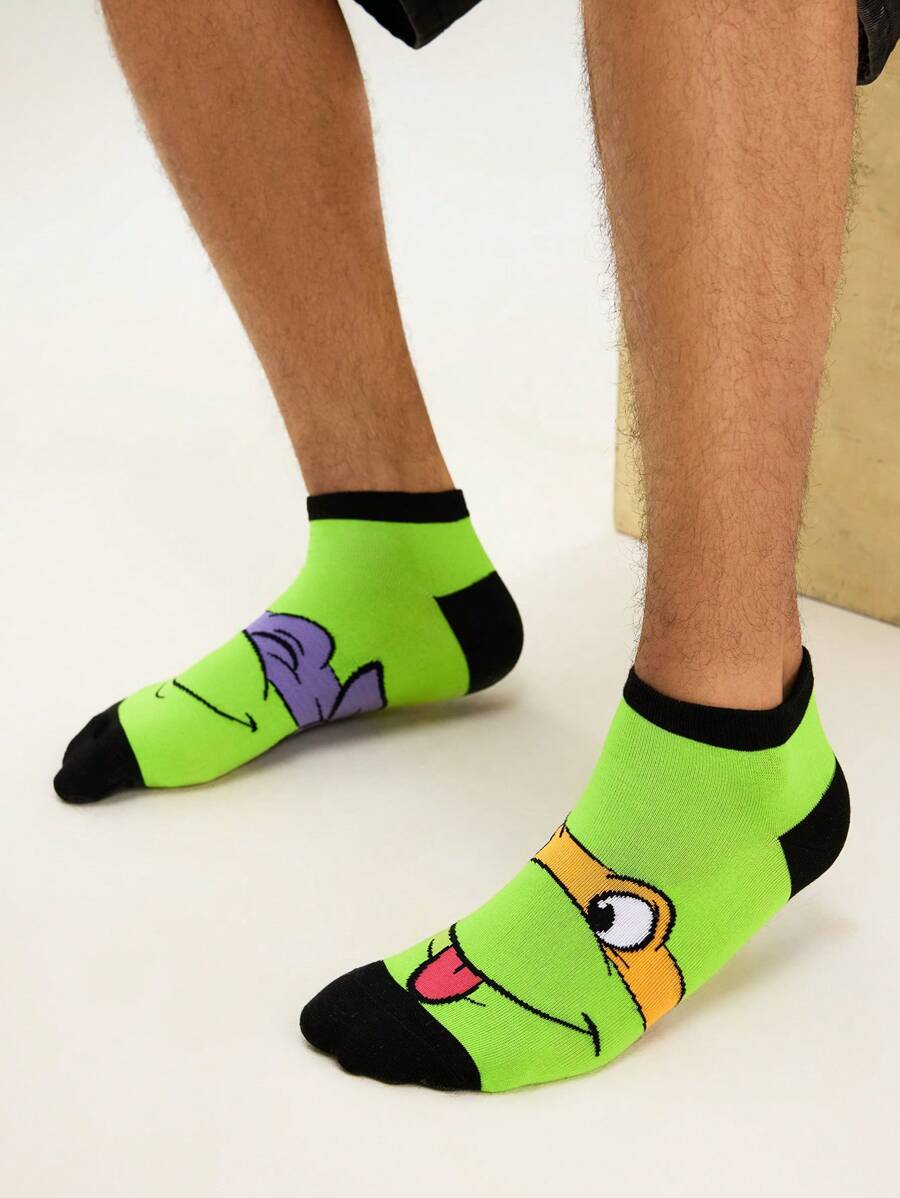 TEENAGE MUTANT NINJA TURTLES 2 Pairs Men's  Crew Socks