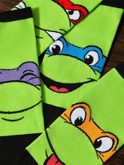 TEENAGE MUTANT NINJA TURTLES 2 Pairs Men's  Crew Socks