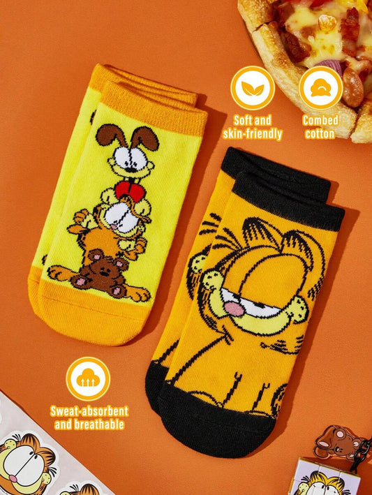 Garfield Kids 2 pair cotton socks set. Best for gift
