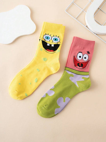 SpongeBob 2 Pairs Funny Cartoon for Couple