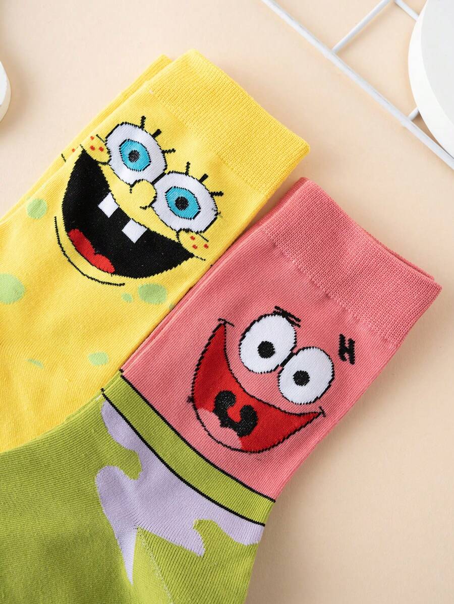 SpongeBob 2 Pairs Funny Cartoon for Couple