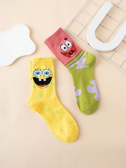 SpongeBob 2 Pairs Funny Cartoon for Couple