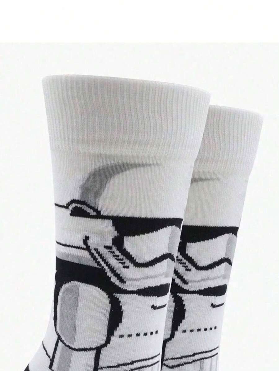 Star Wars Darth Vader 2 Pairs Of Man's/Couple Mid Length Socks,