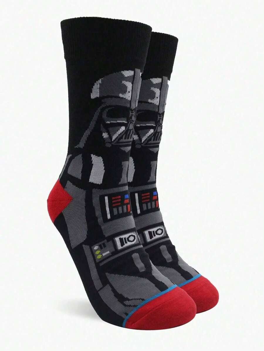 Star Wars Darth Vader 2 Pairs Of Man's/Couple Mid Length Socks,