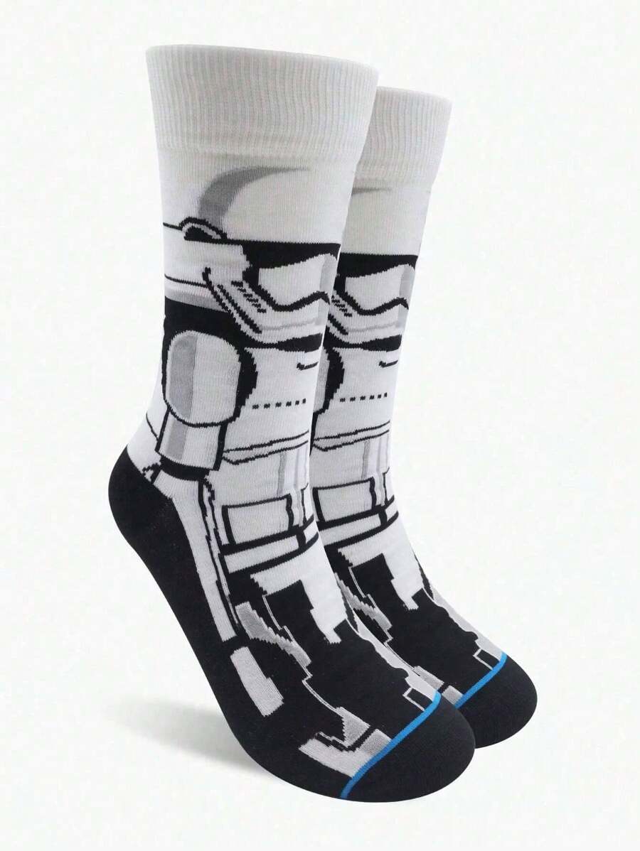 Star Wars Darth Vader 2 Pairs Of Man's/Couple Mid Length Socks,